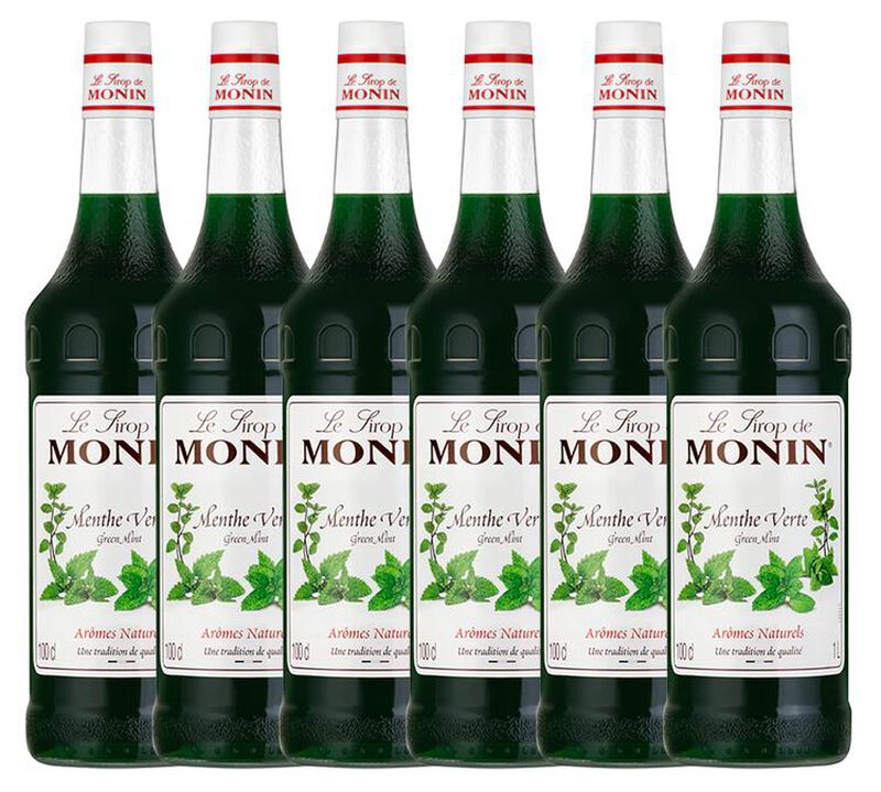 6 x Sirop  Menthe  1L - MONIN image number 0