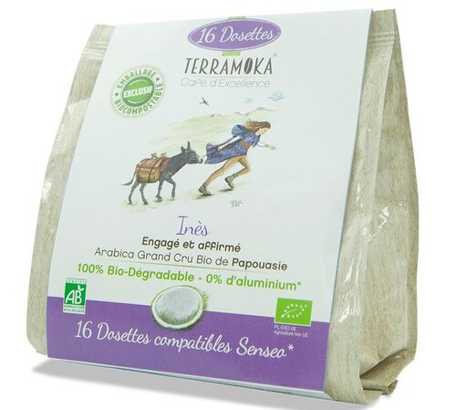 Terramoka In&egrave;s Senseo Organic Coffee Pods x 16 Senseo pods