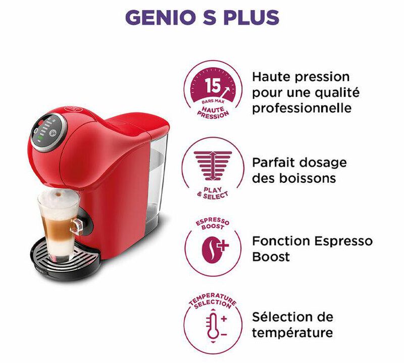 Machine &agrave; capsules compatibles Dolce Gusto&reg; Genio S Plus YY4444FD Rouge - KRUPS image number 3