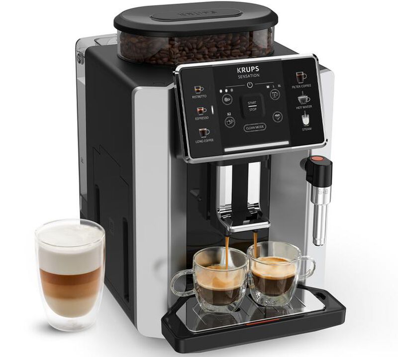 Krups Sensation EA910E10 Macchina automatica grigia e nera image number 0