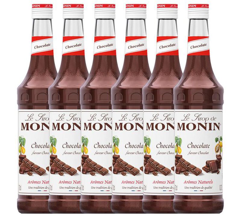 Sirop Chocolat + pompe doseuse 6 x 70cl - MONIN image number 0