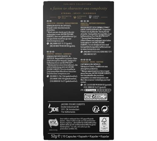 50 Nespresso* Original Compatible Capsules Or Absolu &ndash; L'Or Espresso image number 2