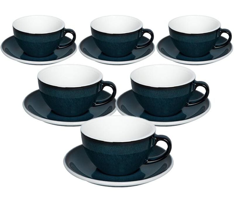 Loveramics Set mit 6 Cappuccinotassen EGG mit Untertassen night sky - 200 ml image number 0