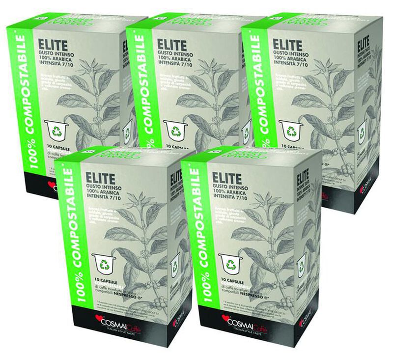 50 Nespresso* Original Compatible Capsules Elite &ndash; COSMAI CAFFE image number 0