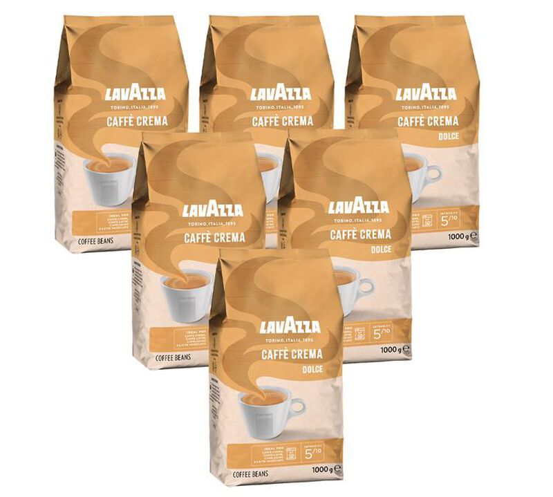 Lavazza - Caffe Crema Dolce Kaffeebohnen 6 x 1 kg image number 0