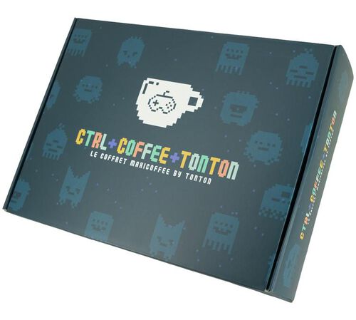 Coffret caf&eacute; en grain ( 2 x 250 g ) et tumbler Collab Tonton - MAXICOFFEE