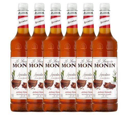 Sirop saveur Speculoos + pompe doseuse Bouteille plastique pur 6 x 1L - MONIN image number 0