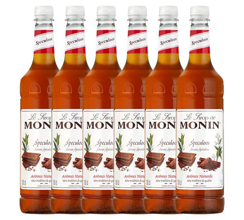 Sirop saveur Speculoos + pompe doseuse Bouteille plastique pur 6 x 1L - MONIN image number 0