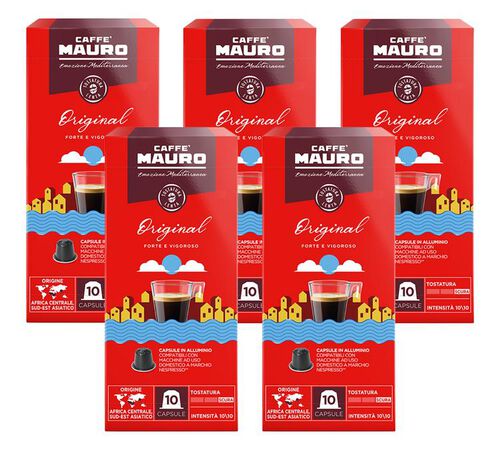 50 Nespresso* Original Compatible Capsules &ndash; CAFFE MAURO