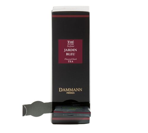 Jardin Bleu black tea - 24 Cristal&reg; sachets - Dammann Fr&egrave;res image number 1