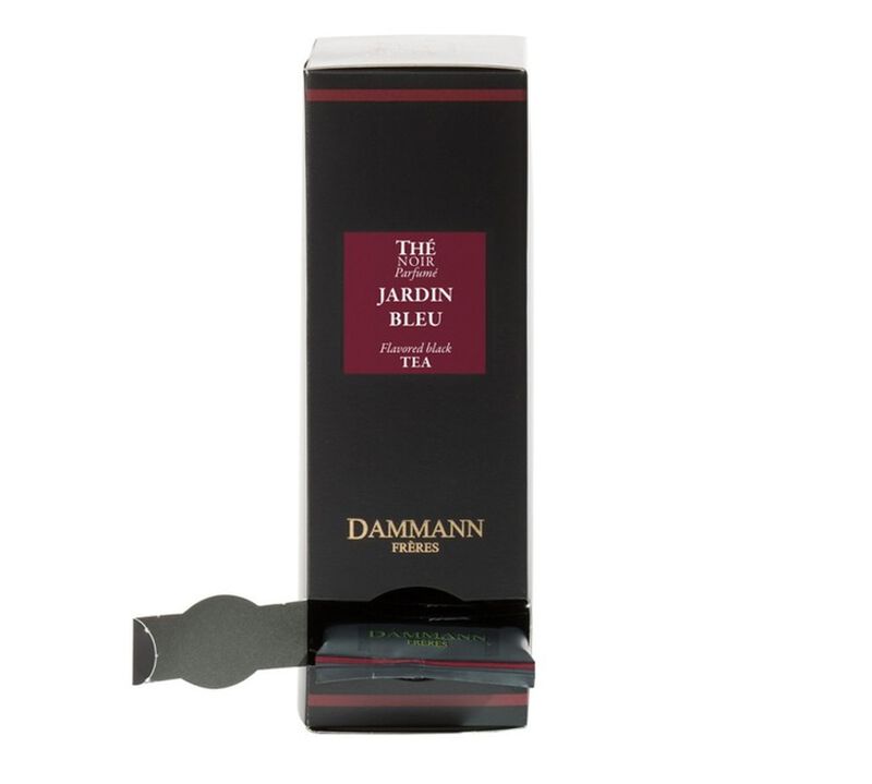 Jardin Bleu black tea - 24 Cristal&reg; sachets - Dammann Fr&egrave;res image number 1