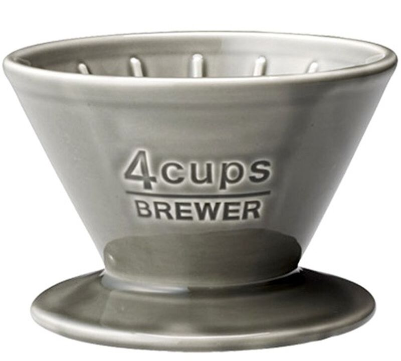Grey Kinto Dripper SCS-04-BR 4 cups image number 0