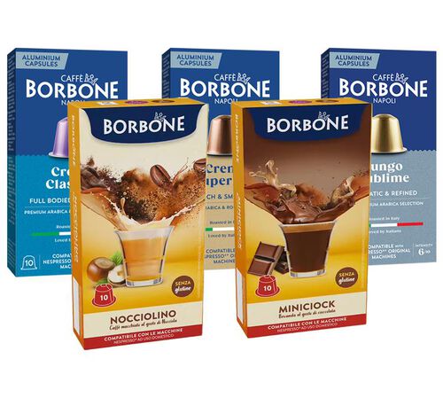 Caff&egrave; Borbone Nespresso* Original Compatible Capsules Discovery Pack x 50