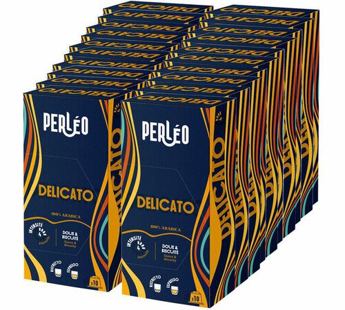 200 capsules compatibles Nespresso* Original Delicato - PERL&Eacute;O