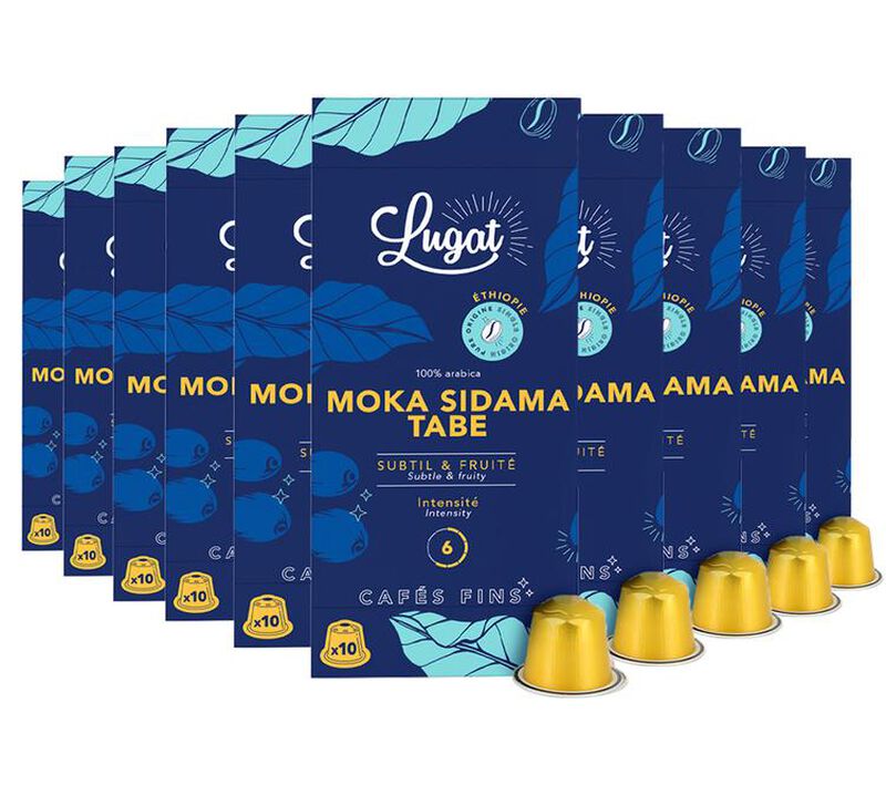 100 capsules compatibles Nespresso* Original Moka Sidama Tabe - LUGAT image number 0