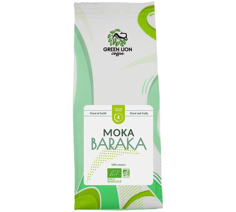 Green Lion Coffee - Caff&egrave; in grani Bio Moka Baraka 1 kg image number 0