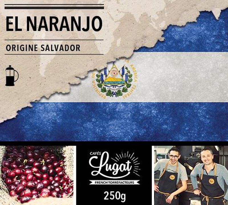 Ground coffee for French press coffee makers: El Salvador - El Naranjo - 250g - Caf&eacute;s Lugat image number 0