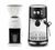 Machine expresso SAGE The Bambino black truffle + Moulin &agrave; caf&eacute; Baratza Encore ESP blanc image