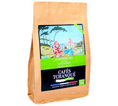 Caf&eacute;s Tchanqu&eacute; Organic Coffee Beans La Boh&egrave;me - 200g