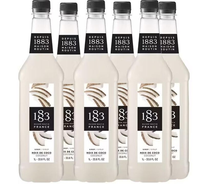 Sirop Noix de Coco - Bouteille plastique - 6 x 1L - 1883 ROUTIN image number 0