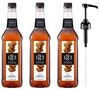 Lot de 3 Sirops Caramel Beurre Sal&eacute; - Bouteille Plastique - 3x1L + Pompe doseuse 1883 ROUTIN image number 0