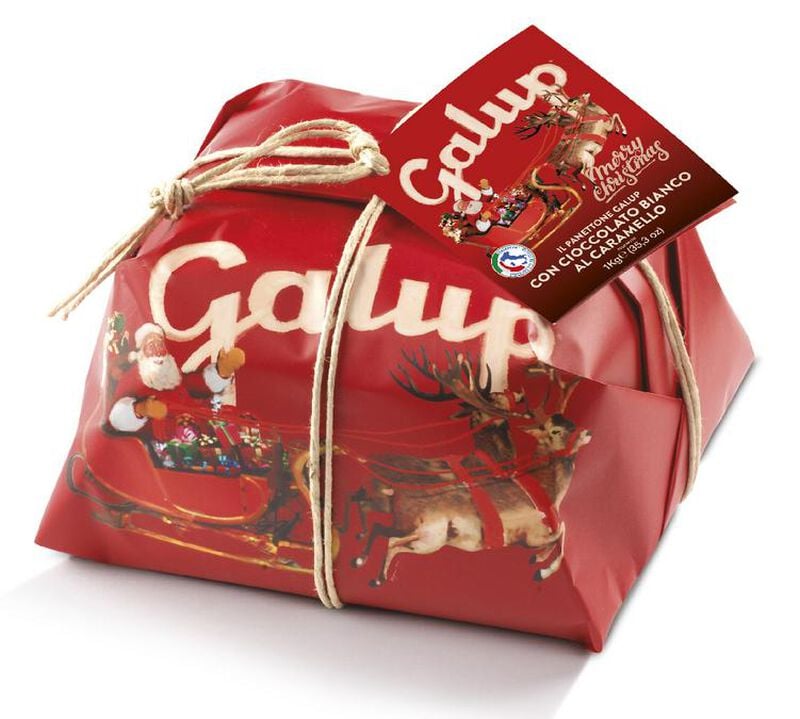 Galup - Panettone con gocce di Cioccolato Bianco al Caramello 1 kg image number 0