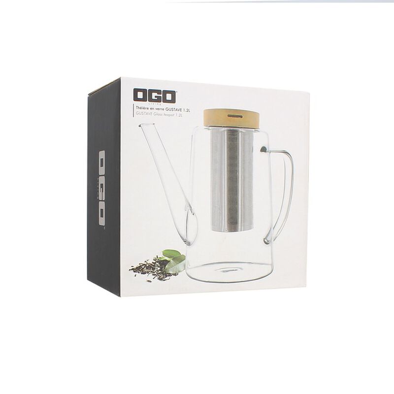 OGO LIVING Gustave Glass Teapot with Infuser image number 2