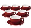 Tasses - LOVERAMICS - Cappuccino et sous-tasses rouge Egg 20 cl image number 0