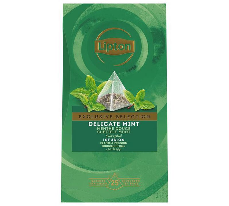 Lipton Exclusive Selection Delicate Mint Infusion - 25 tea bags image number 0