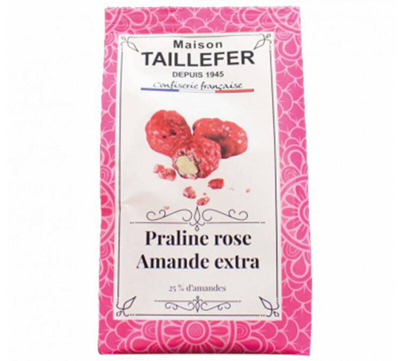 Rosa Mandelpralinen 60 g -  Maison Taillefer image number 0