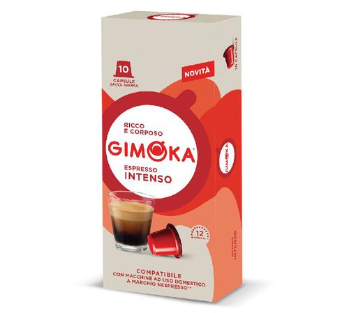 10 Nespresso* Original Compatible Capsules Intenso &ndash; GIMOKA