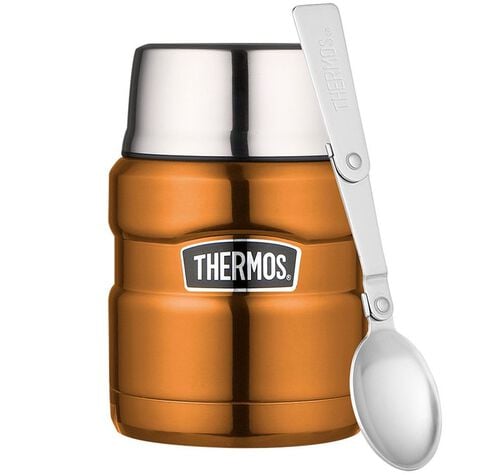 Thermos King Food Flask with Spoon Copper - 47cl