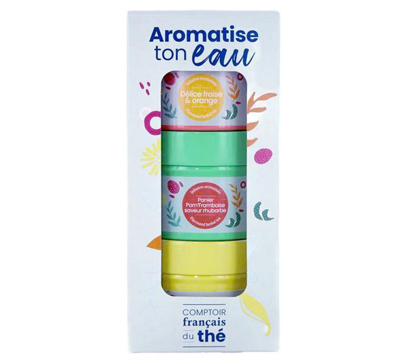 Coffret infusion Eau aromatis&eacute;e - Vrac 3 x 25 g- COMPTOIR FRAN&Ccedil;AIS DU TH&Eacute; image number 0