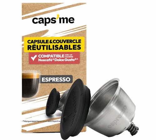 1 Capsule compatible Nescaf&eacute; * Dolce Gusto* r&eacute;utilisable Espresso - CAPS'ME