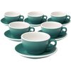 Loveramics Set mit 6 Cappuccinotassen EGG mit Untertassen Teal - 200 ml image number 0