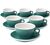 Loveramics Set mit 6 Cappuccinotassen EGG mit Untertassen Teal - 200 ml image