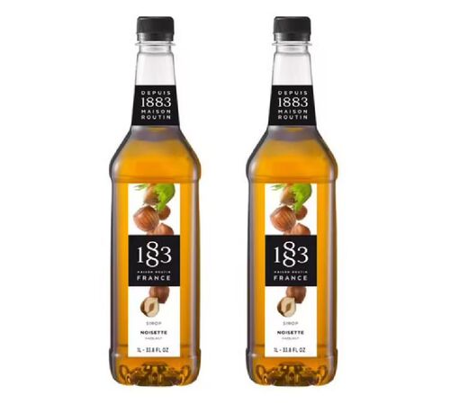 Sirop 1883 Routin Noisette - Bouteille Plastique - 2 x 1 L