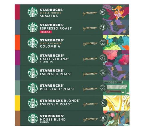 Discovery Pack 80 Nespresso* Original Compatible Capsules &ndash; STARBUCKS
