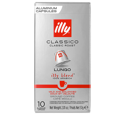 300 Nespresso* Original Compatible Capsules Lungo &ndash; ILLY