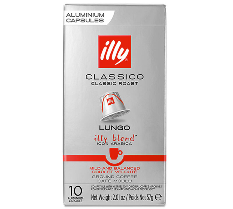 10 Nespresso* Original Compatible Capsules Lungo Classico Roast &ndash; ILLY image number 0
