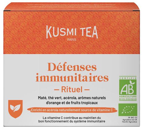 Kusmi Tea Organic Green Tea Immune Defense Ritual x 18 Tea Bags