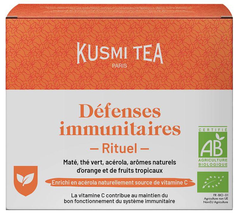 Kusmi Tea Organic Green Tea Immune Defense Ritual x 18 Tea Bags image number 0