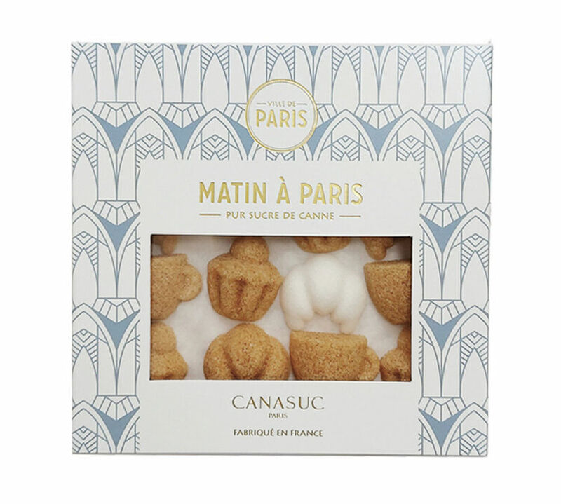 32 Sugar Cubes "Morning in Paris " Brioche, Croissant and Coffee Cup - Canasuc image number 0