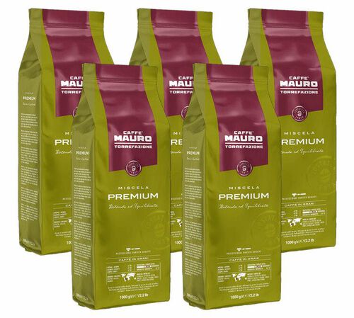 Caff&egrave; Mauro - Caff&egrave; in grani per uso professionale - Premium 5 kg