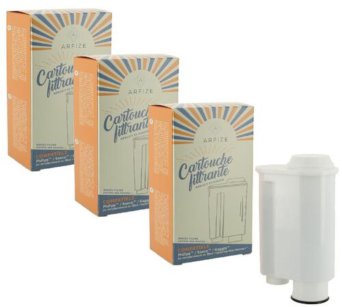 ARFIZE - ACF-11J Water Filter Compatible with Brita Intenza+ Philips / Saeco / Gaggia Pack of 3
