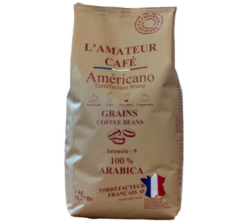 1 kg - Caf&eacute; grain - Amateur Am&eacute;ricano - LE TEMPS DES CERISES image number 0