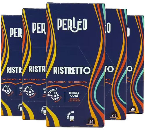 Perl&eacute;o Nespresso* Original Compatible Ristretto Capsules x 50