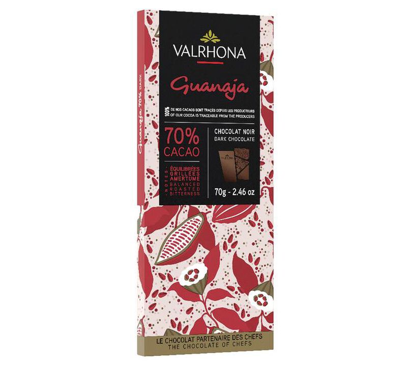 Valrhona - Tavoletta cioccolato fondente Nero Guanaja 70% image number 0
