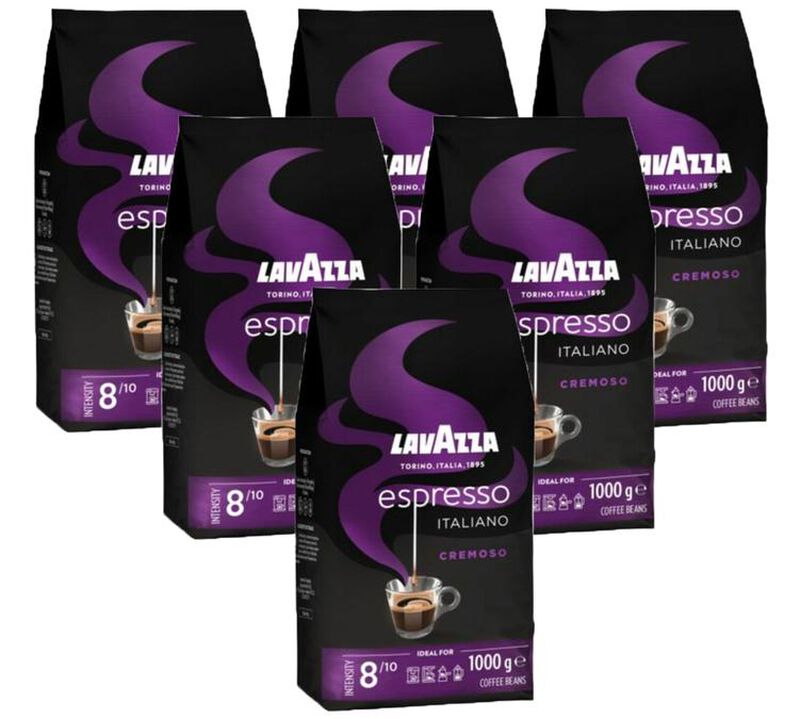 Lavazza Espresso Italiano Cremoso Coffee Beans 6 x 1kg image number 0
