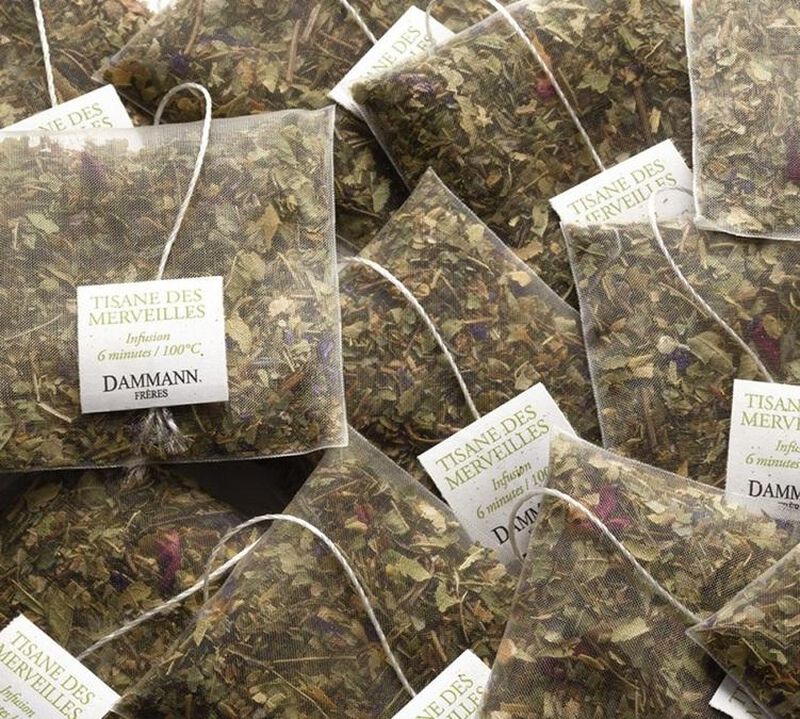 Tisane des Merveilles herbal tea - 25 Cristal&reg; sachets - Dammann Fr&egrave;res image number 2